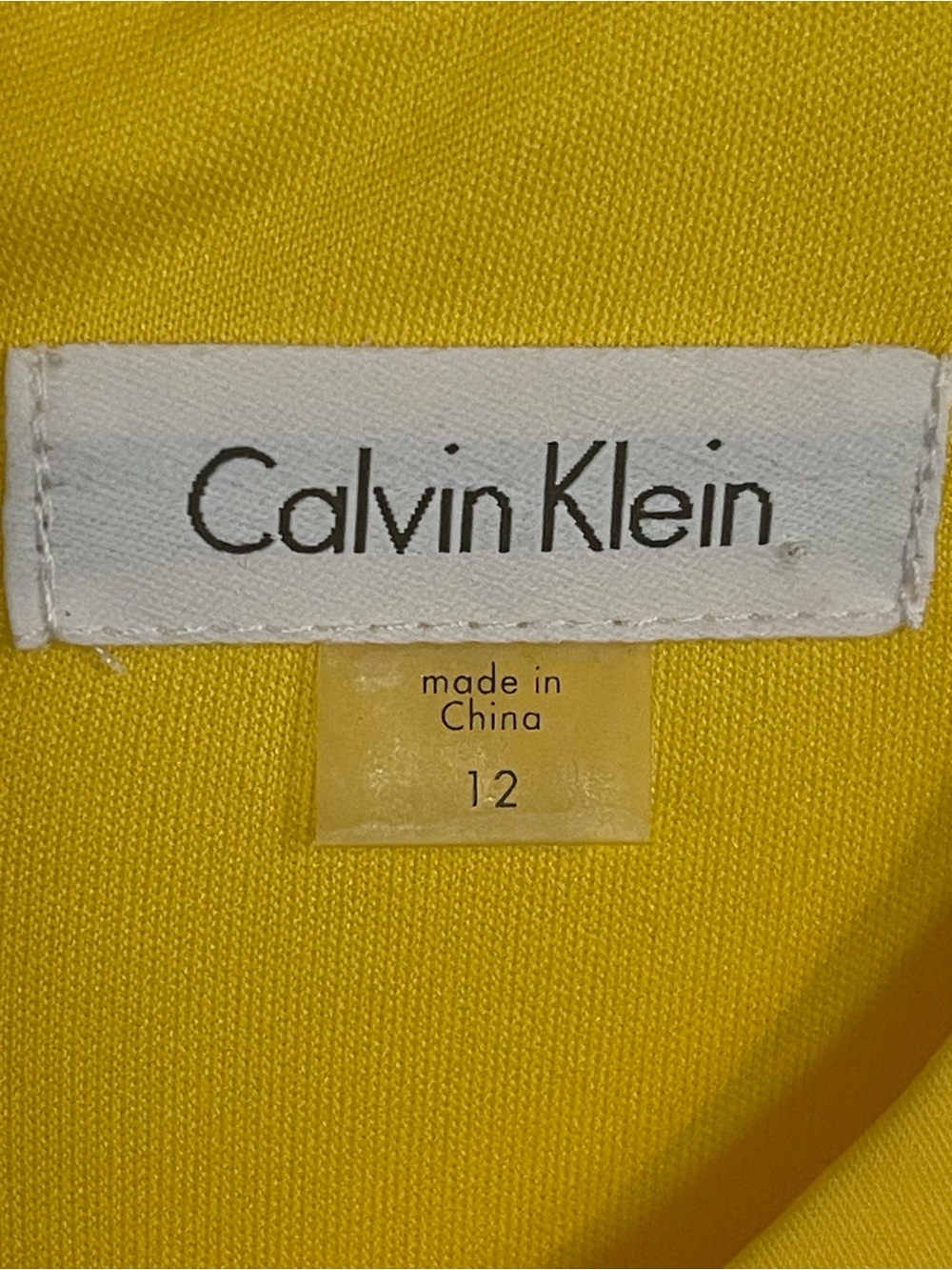 Calvin Klein Women’s Yellow Dress - Sunny Yellow